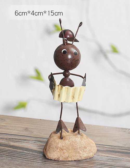 Lovely Brown Ant&book Decorated Simple Handicrafts