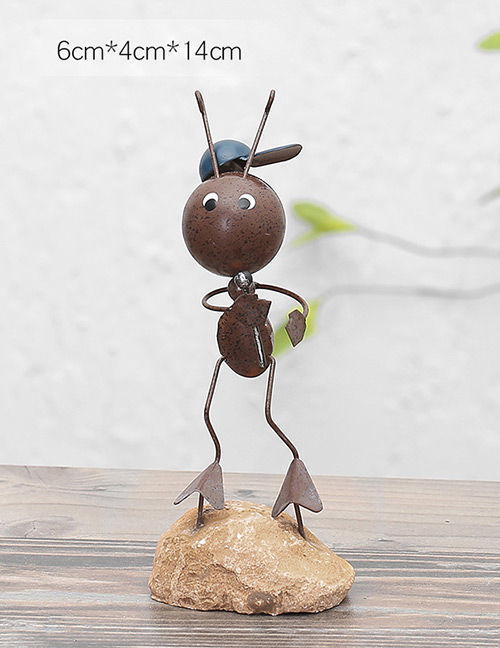 Lovely Brown Cartoon Ant Shape Decorated Handicrafts