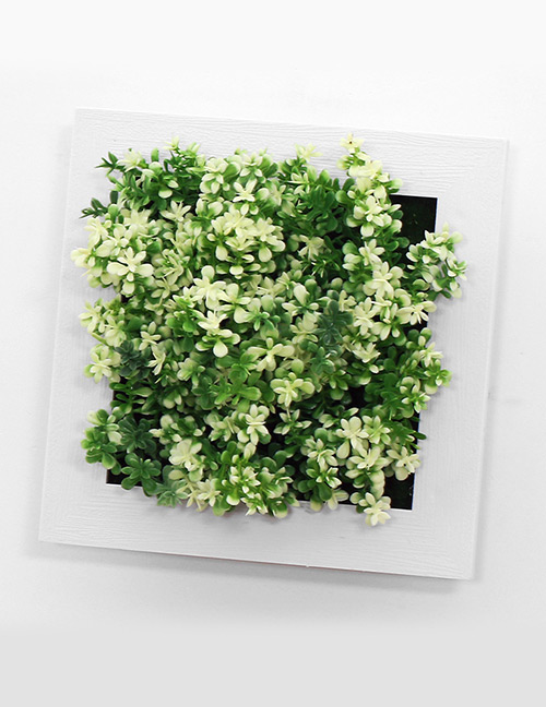 Fashion White+green Simulation Tree Decorated Wall Hanging