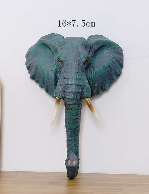 Fashion Green Elephant Shape Decorated Hook Ornaments