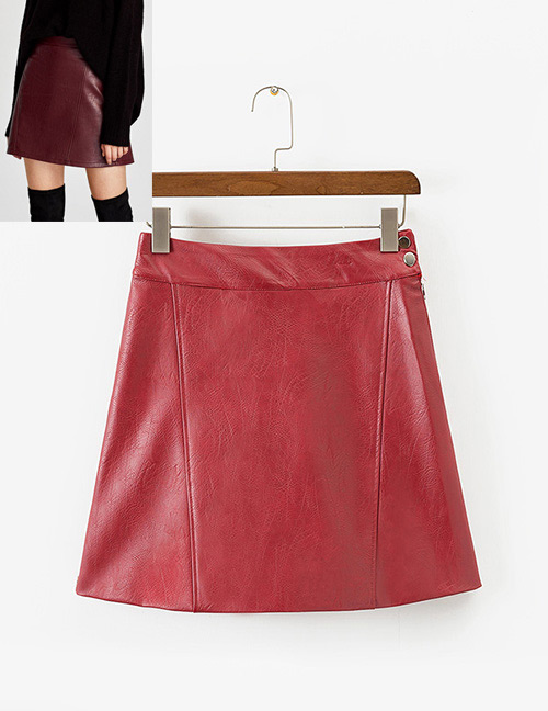 Fashion Red Round Shape Decorated Skirt