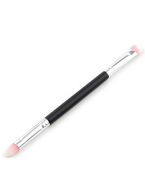 Trendy Light Pink+white Color Matching Decorated Eye Shadow Brush(1pc)