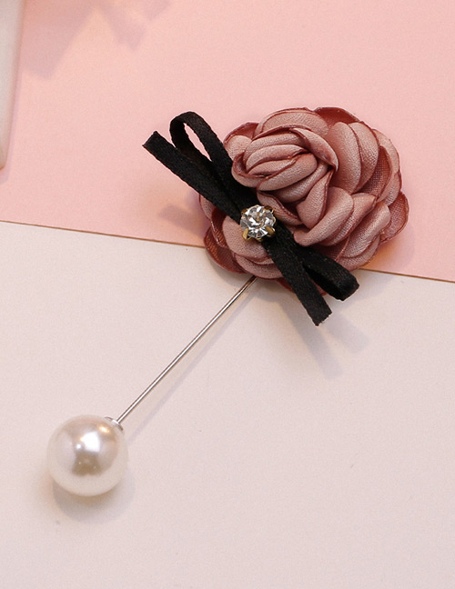 Fashion Pink Bowknot&flower Decorated Brooch