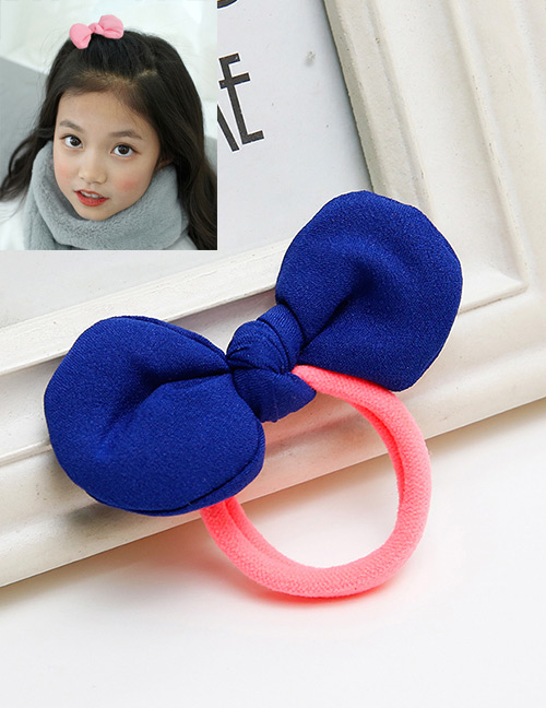 Sweet Navy Bowknot Decorated Simple Hair Band