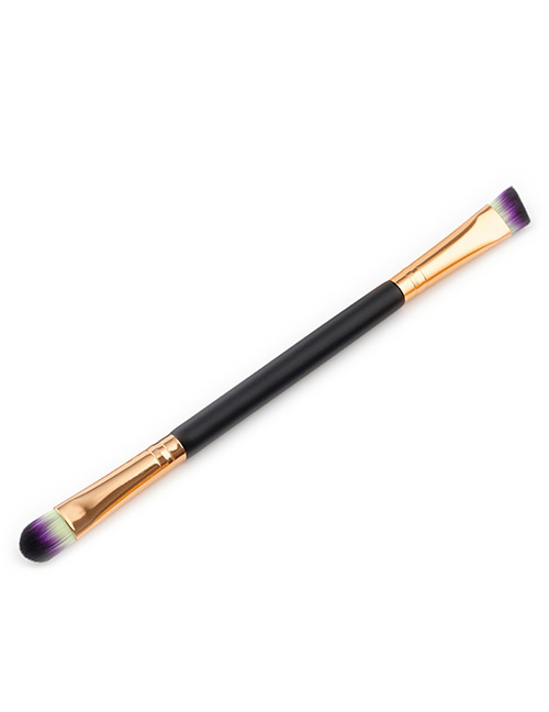 Trendy Blue+purple Color Matching Decorated Eyebrow Brush