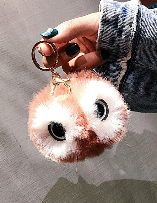 Cute Pink Eyes Decorated Key Chain