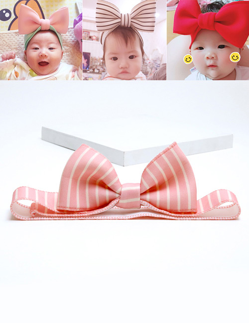 Lovely Light Pink Color-matching Decorated Baby Hair Band
