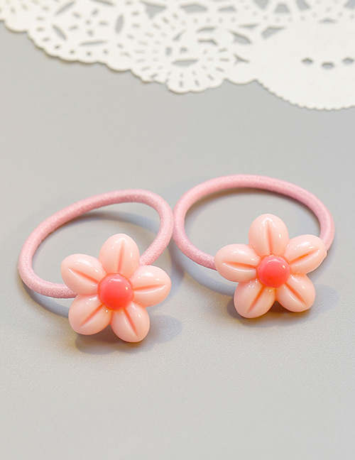 Cute Pink Flower Shape Decorated Hair Band
