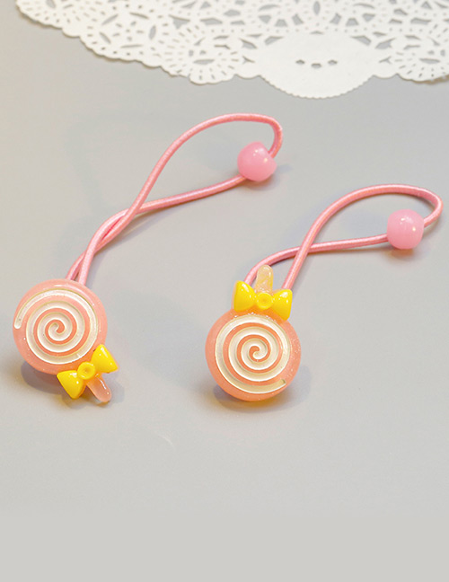 Cute Pink Lollipop Shape Decorated Baby Hair Band