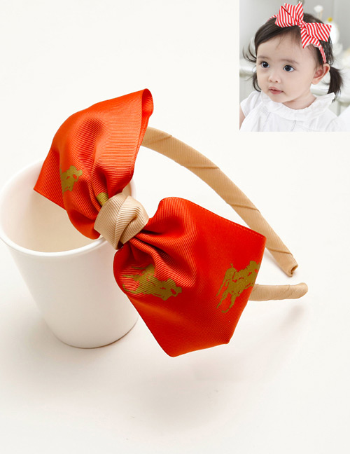 Cute Red Bowknot Shape Decorated Hair Clip