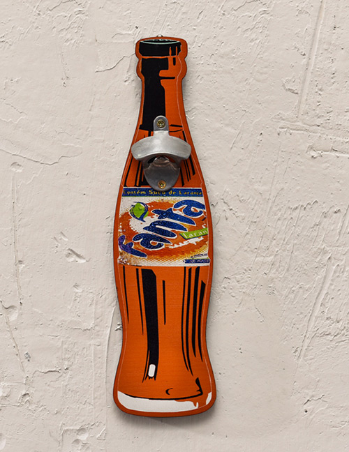 Fashion Orange Beer Bottle Pattern Decorated Ornament