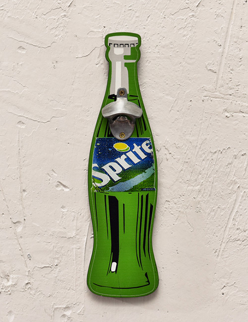 Fashion Green Beer Bottle Pattern Decorated Ornament