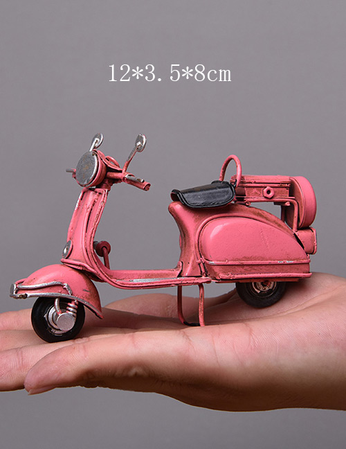 Personality Pink Motorcycle Shape Decorated Ornaments