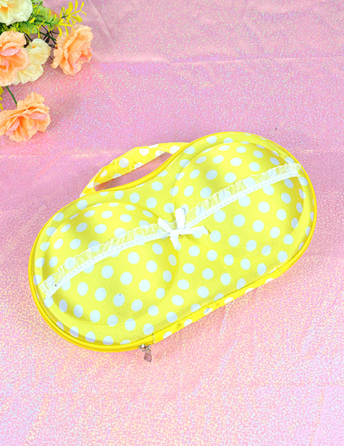 Fashion Yellow Dot Shape Decorated Buggy Bag