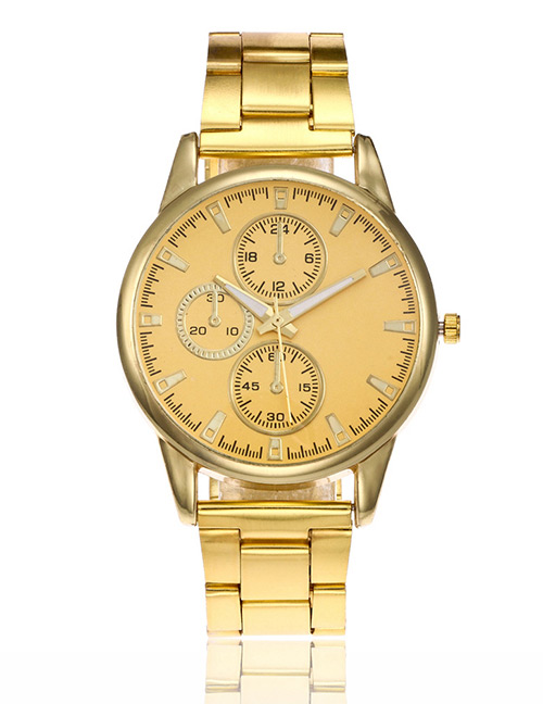 Fashion Goldcolor Pure Color Decorated Watch