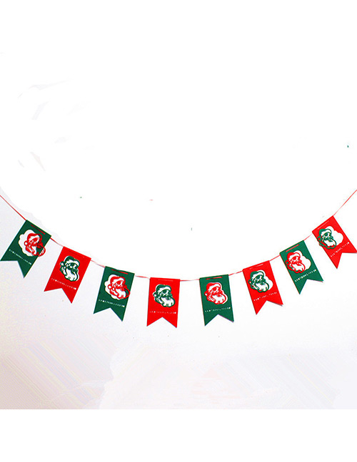 Fashion Red+green Santa Claus Decorated Christmas Ornaments(8pcs)