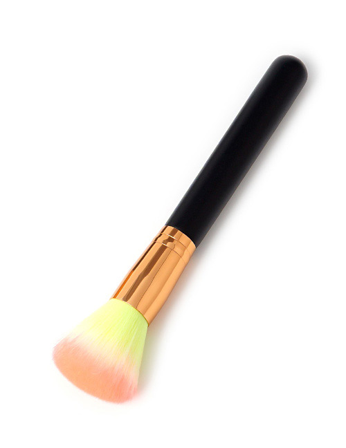Fashion Yellow+orange Round Shape Decorated Makeup Brush(1pc)