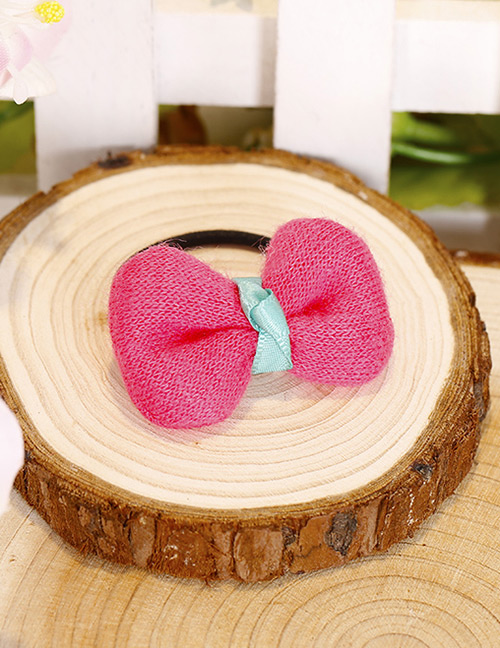 Fashion Plum Red Bowknot Shape Decorated Hair Band(1pcs)