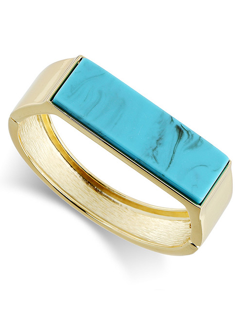 Fashion Blue Square Shape Decorated Bracelet