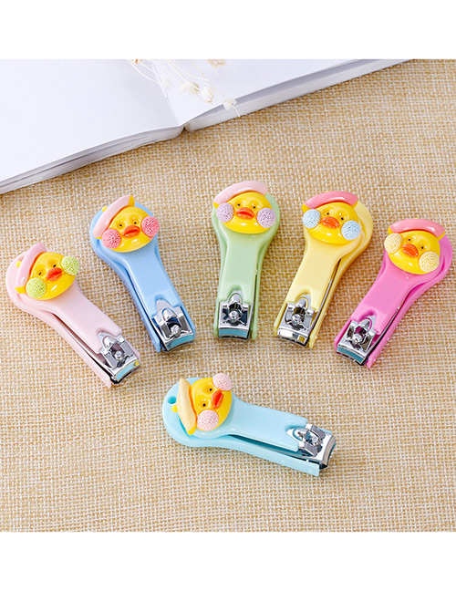 Fashion Green+yellow+pink+plum Red Pure Color Decorated Nail Clippers (send Randomly)(1pcs)