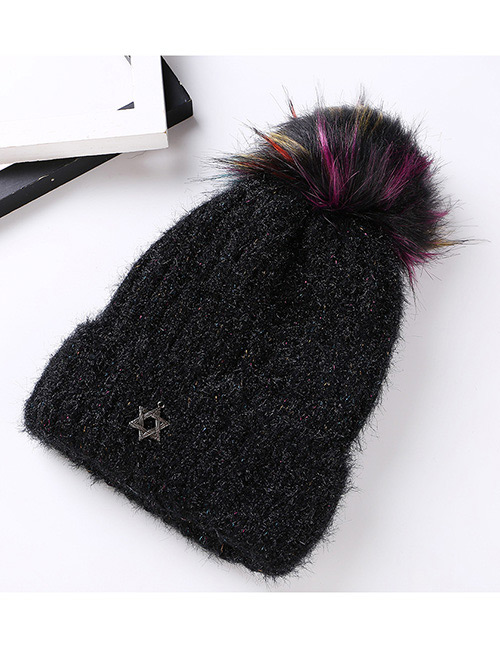 Fashion Black Star Decorated Hat