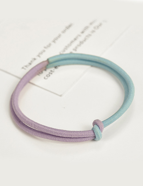 Fashion Light Purple+blue Color Matching Decorated Hair Band