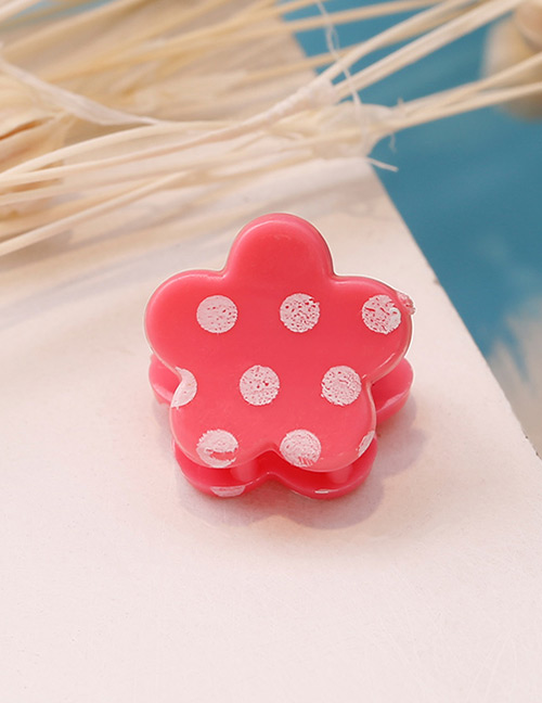 Fashion Red Spot Pattern Decorated Hair Clip