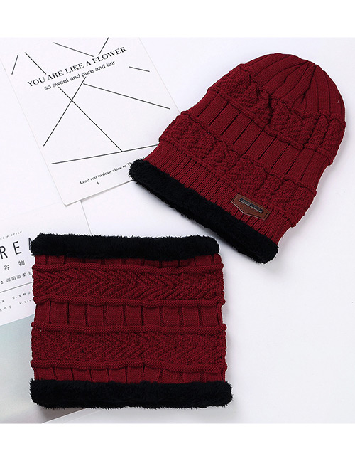 Fashion Red Letter Patch Decorated Hat ( 2 Pcs)