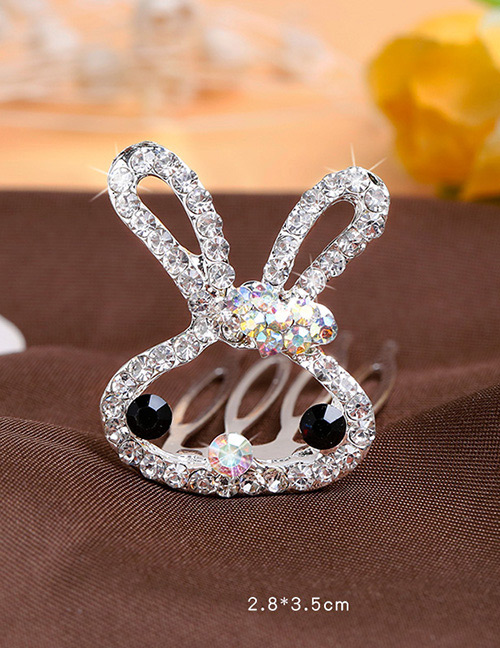Lovely White Rabbit Shape Decorated Hairpin
