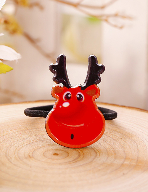 Fashion Red Deer Shape Decorated Christmas Hair Band