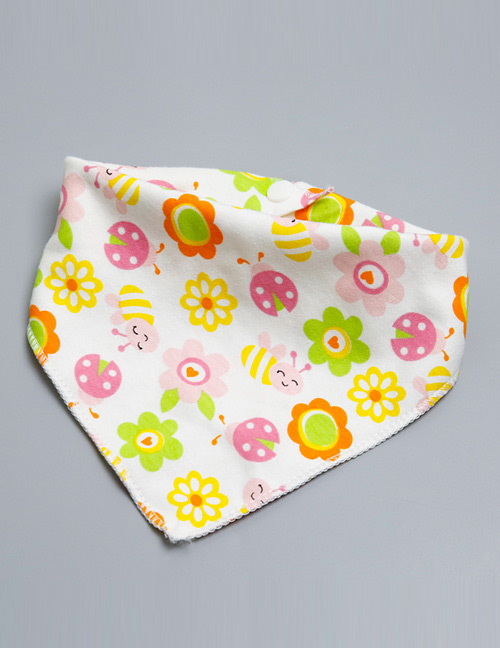 Lovely Multi-color Bee Shape Decorated Bib
