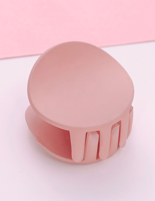 Fashion Light Pink Round Shape Decorated Hair Claw