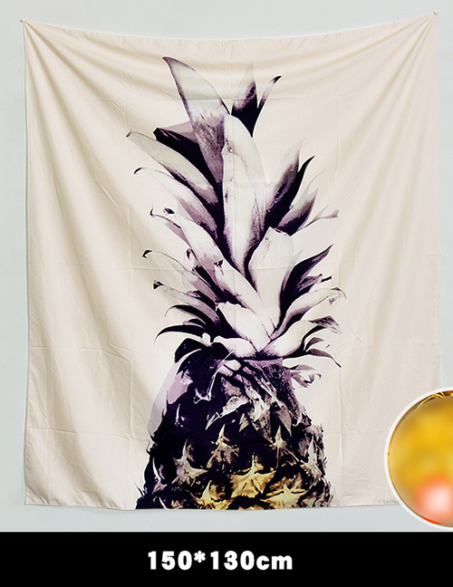 Fashion Light-yellow Pineapple Pattern Decorated Background Cloth(no Led )