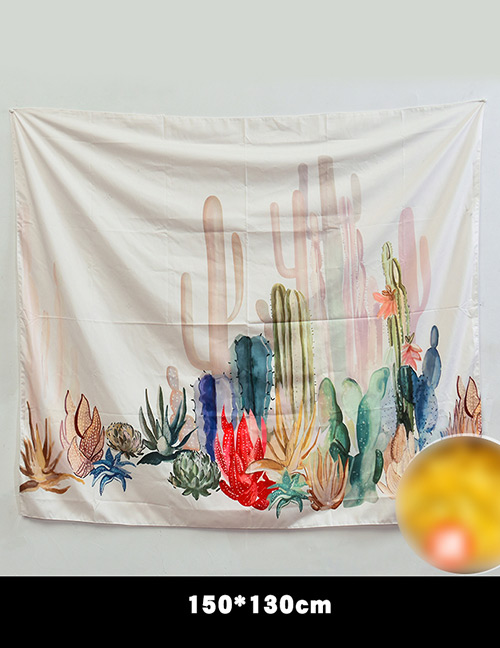 Fashion Multi-color Cactus Pattern Decorated Background Cloth(no Led )