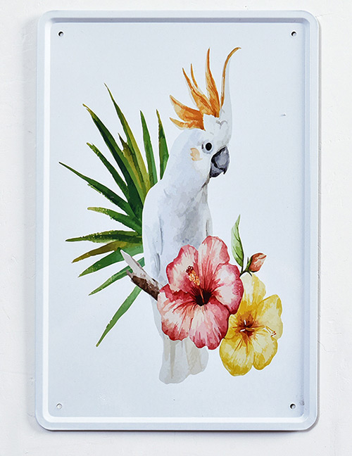 Fashion Multi-color Parrot Pattern Decorated Hang Painting