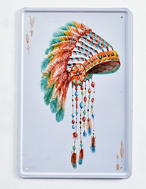 Fashion Multi-color Hat Pattern Decorated Hang Painting