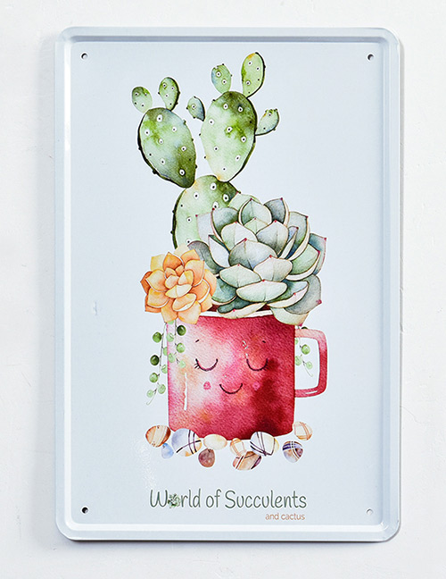 Fashion Red+green Cup Pattern Decorated Hang Painting