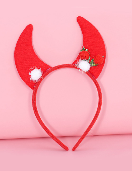 Lovely Red+white Angle Shape Decorated Hair Clip