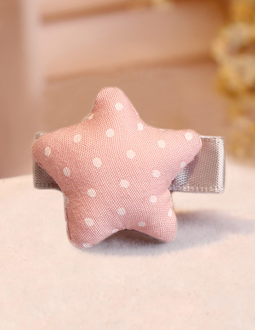 Lovely Pink Star Shape Decorated Hair Clip