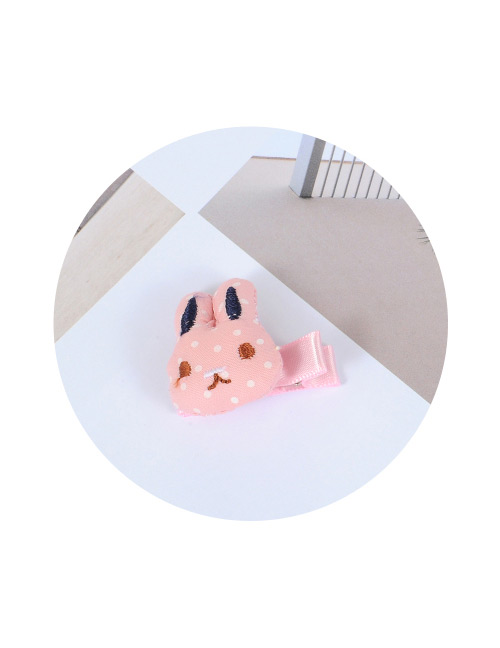 Lovely Pink Rabbit Shape Decorated Hair Clip