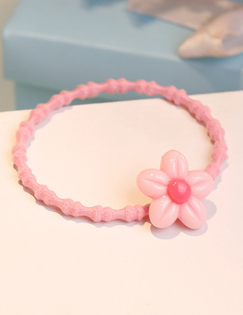 Lovely Pink Flower Shape Decorated Hair Band