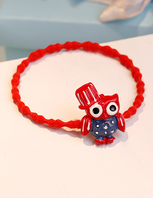 Lovely Red Owl Shape Decorated Hair Band