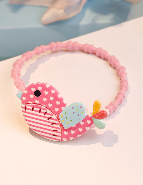 Lovely Pink Bird Shape Decorated Hair Band