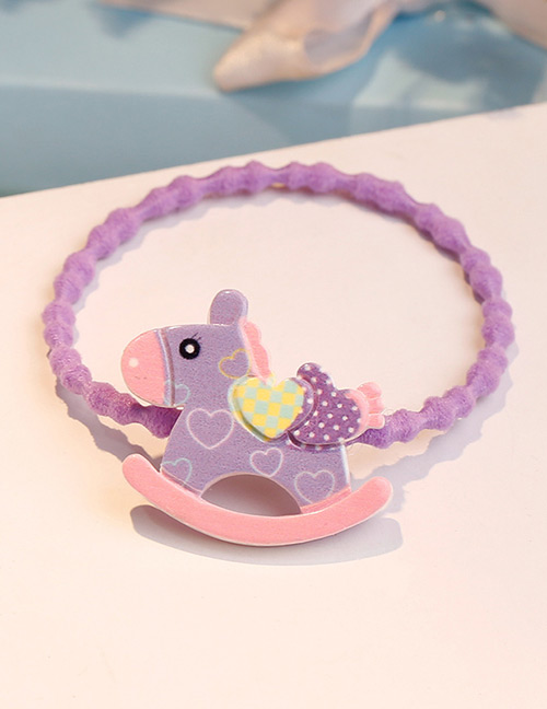 Lovely Purple Horse Shape Decorated Hair Band