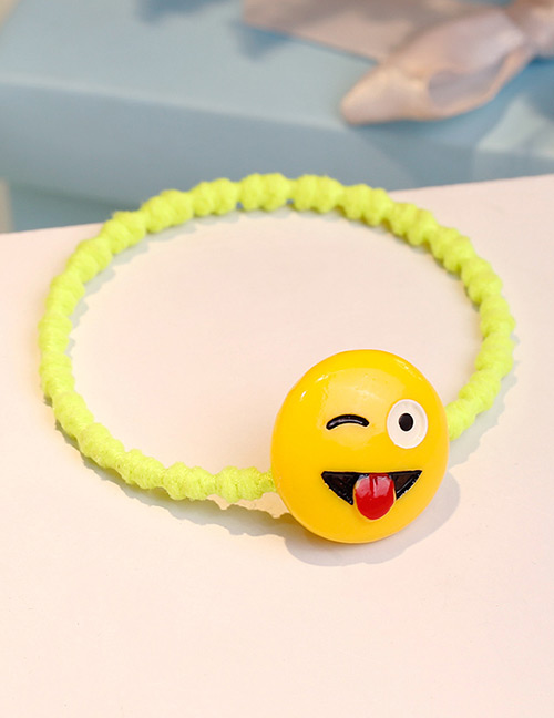 Lovely Yellow Expression Shape Decorated Hair Band