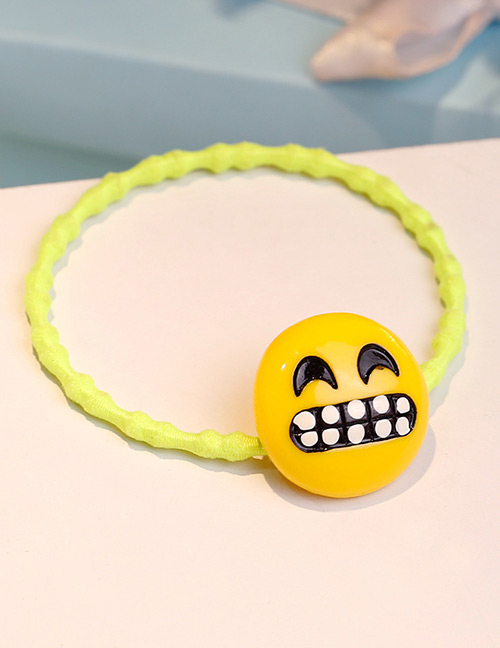 Lovely Yellow Expression Shape Decorated Hair Band