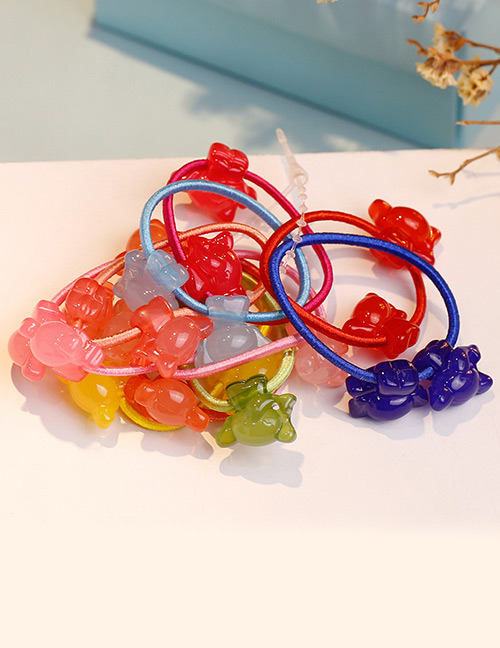 Fashion Multi-color Elephant Shape Decorated Hair Band ( 10 Pcs)