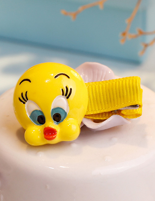 Fashion Yellow Duck Shape Decorated Hair Clip