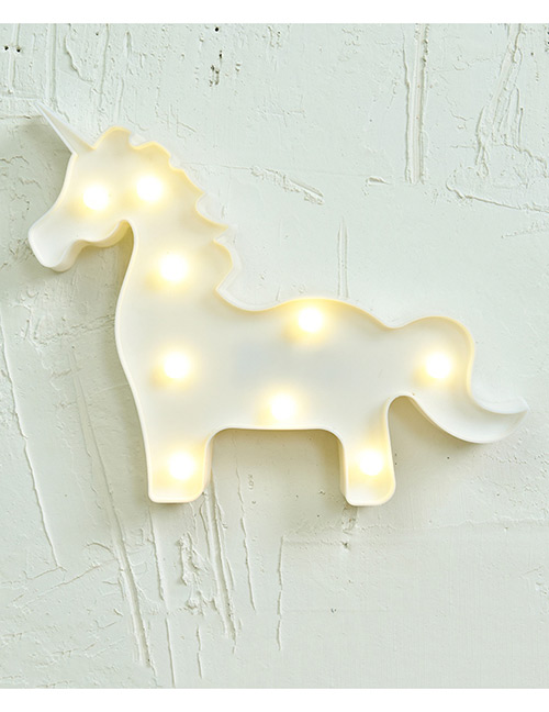 Lovely White Unicorn Shape Decorated Lighting
