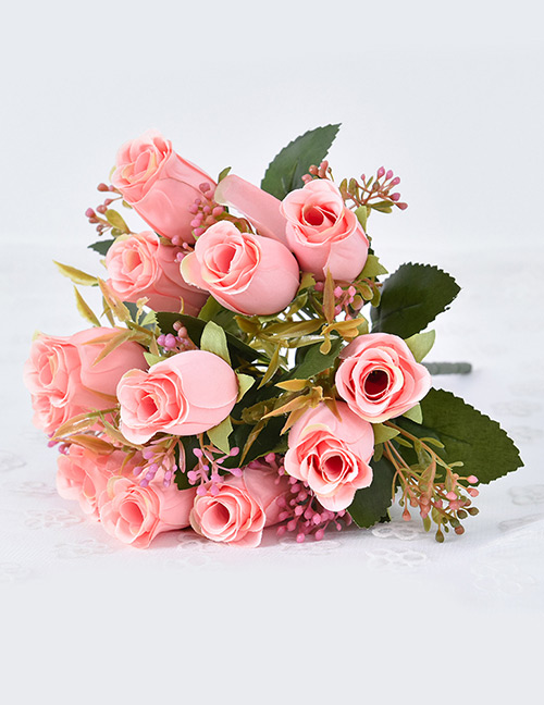 Lovely Pink Rose Shape Decorated Ornament